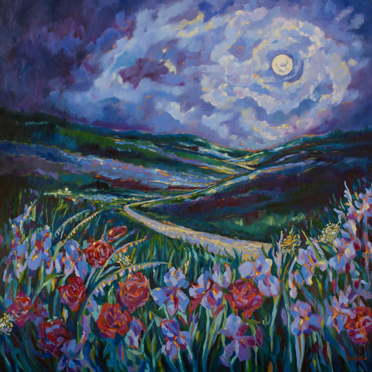Flower Moon 16x16 limited run print