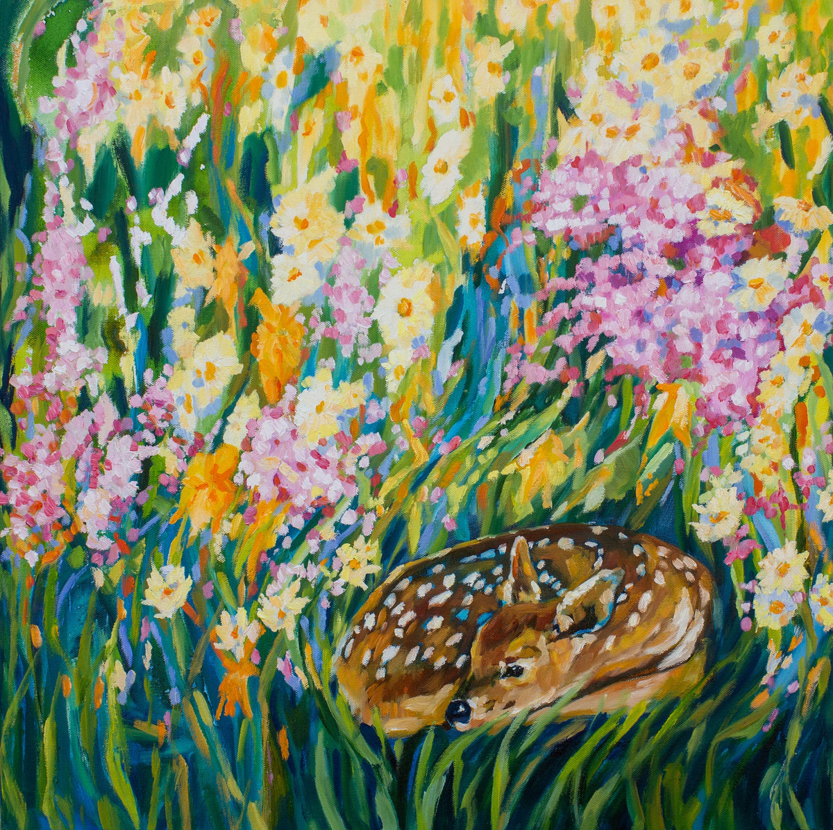 Found Fawn 12x12 archival print