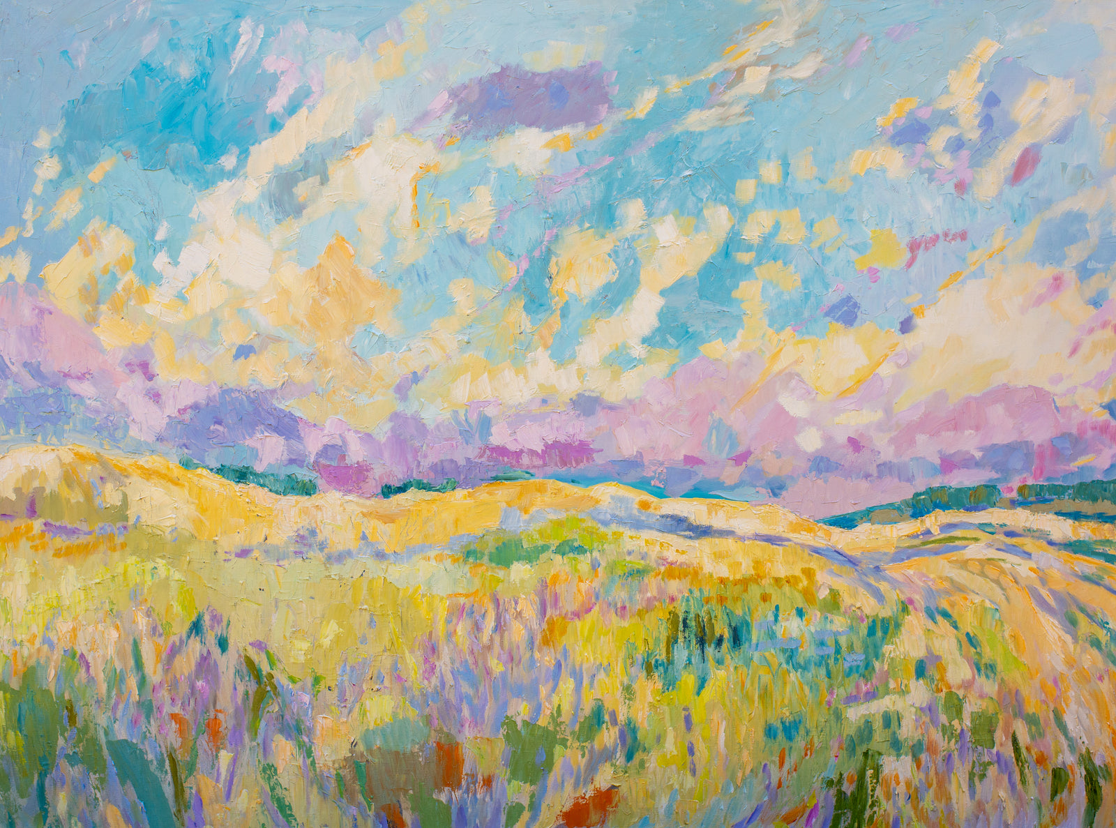 Field frolic, oil on canvas, 36x48