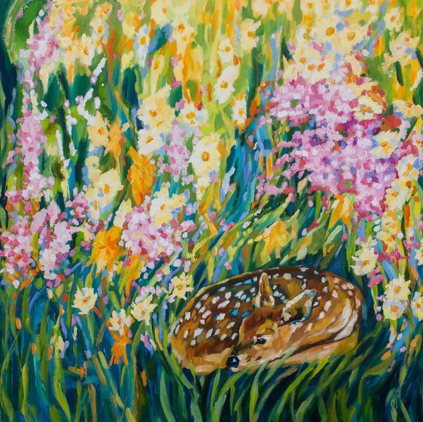 Found Fawn 12x12 archival print